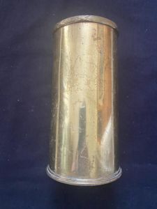 WW1 CANADIAN 18PR TRENCH ART SHELL CASE (INERT)