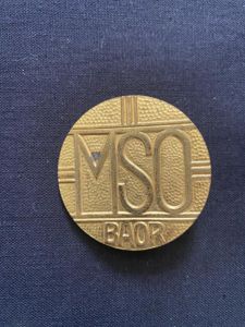 BRITISH MIXED SERVICES ORGANISATION B.A.O.R BADGE