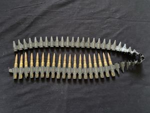 19 X 7.92 INERT ROUNDS ON A MG53 BELT