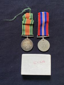 WW2 BRITISH DEFENCE MEDAL AND WAR MEDAL