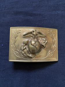 USMC BRASS BELT BUCKLE