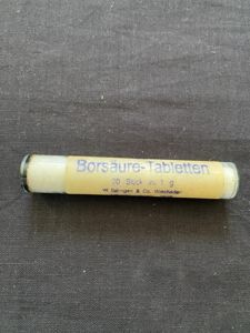 WW2 GERMAN BORIC ACID TABLETS