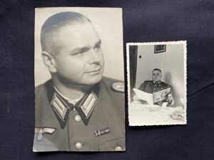 (WAS £15) 2 X PICTURES OF A WW2 GERMAN OFFICER