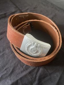 (Was £30) REPRODUCTION WW2 GERMAN SS BUCKLE AND BELT