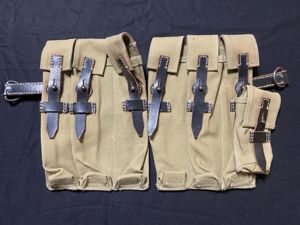 (Was £35) REPRODUCTION WW2 GERMAN MP38/MP40 MAGAZINE POUCHES