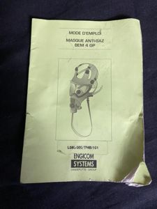 (Was £5) BEM-4GP GAS MASK MANUAL