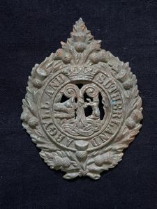 WW1 ARGYLL AND SUTHERLAND HIGHLANDERS CAP BADGE