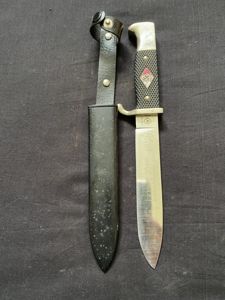 REPRODUCTION WW2 GERMAN HITLER YOUTH KNIFE 'BLUT UND EHRE'