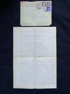 (Was £15) WW2 GERMAN LETTER WITH ENVELOPE
