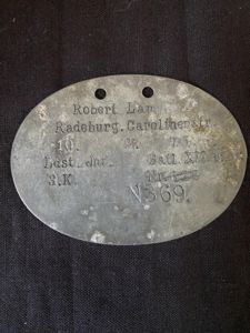 (WAS £195) RARE WW2 GERMAN LANDSTURM DOG TAG