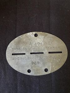 (WAS £50) WW2 GERMAN LUFTWAFFE DEPOT DOG TAG