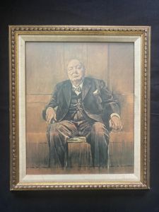 (Was £35) FRAMED PICTURE OF WINSTON CHURCHILL