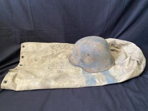 (WAS £1495) WW2 GERMAN M40 CAMO HELMET WITH RAF KIT …