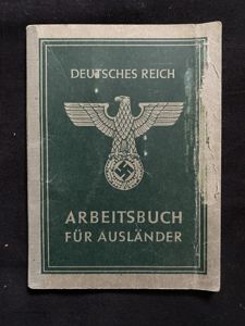 WW2 GERMAN ARBEITSBUCH FUR AUSLANDER