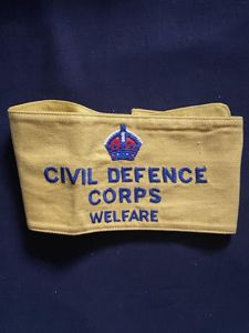 (Was £4) CIVIL DEFENCE CORPS WELFARE ARMBAND