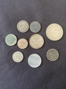 9 X GERMAN COINS