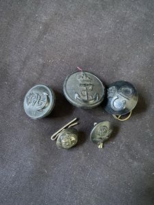 (Was £4) ASSORTED LOT OF 5 X BRITISH MILITARY BUTTONS