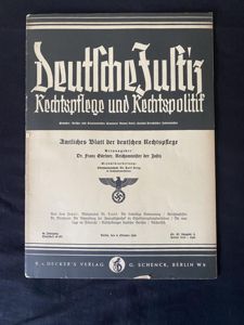 WW2 GERMAN DEUTSCHE JUSTIZ