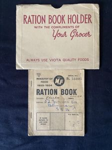 (Was £12) RATION BOOK & HOLDER
