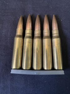5 X 7.62 INERT ROUNDS ON CLIP