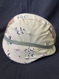 U.S PASGT PLASTIC HELMET WITH CAMO COVER