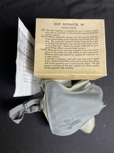 WW2 U.S. MI DUST RESPIRATOR IN BOX