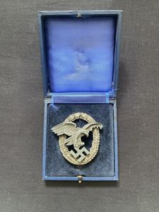 (WAS £1250) WW2 GERMAN LUFTWAFFE OBSERVER'S BADGE IN BOX