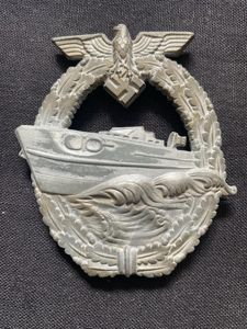 WW2 GERMAN KRIEGSMARINE 2ND PATTERN E-BOAT BADGE