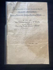 FRANZ JOSEPH I KNIGHTS CROSS AWARD 1881