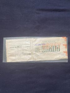 WW2 GERMAN REICHSBAHN TRAIN TICKET