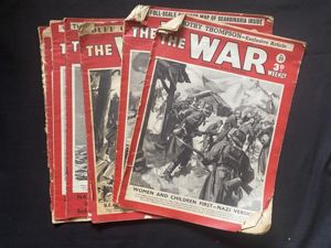 (Was £10) 7 X WW2 'THE WAR' MAGAZINE