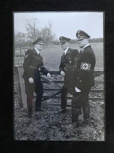 (Was £85) WW2 GERMAN HEINRICH HOFFMANN PHOTOGRAPH OF 3 SS …