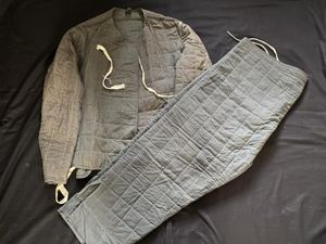 WW2 GERMAN QUILTED THERMAL SUIT (RBNr STAMPED)