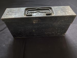 WW2 GERMAN/ CZECH MG37 T 7.92 AMMO TIN