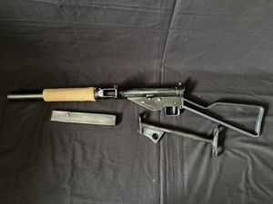DENIX WW2 STEN MK.II SILENCER SMG & SPARE STOCK