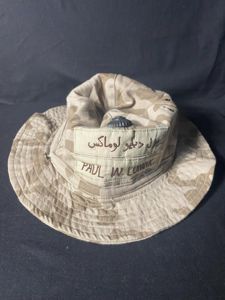 DESERT CAMO HAT WITH UKRAINE COCKADE