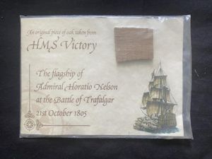 (Was £20) AN ORIGINAL PIECE OF OAK FROM HMS VICTORY