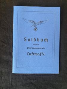 REPRODUCTION WW2 GERMAN LUFTWAFFE SOLDBUCH