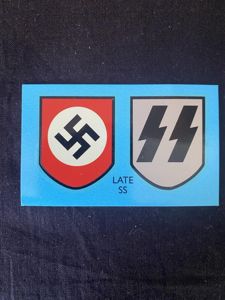 REPRODUCTION WW2 GERMAN SS STICKER DECALS