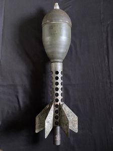 WW2 GERMAN 3.7CM STIELGRANATE 41 FOR THE 3.7CM PAK CANNON.