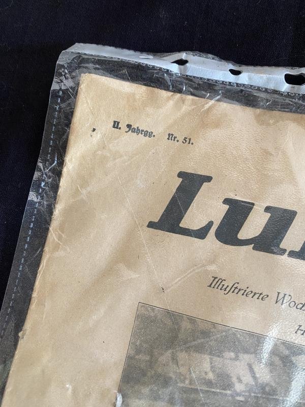 (Was £35) WW1 GERMAN 1918 DATED LUFTPOST NEWSPAPER — image 3