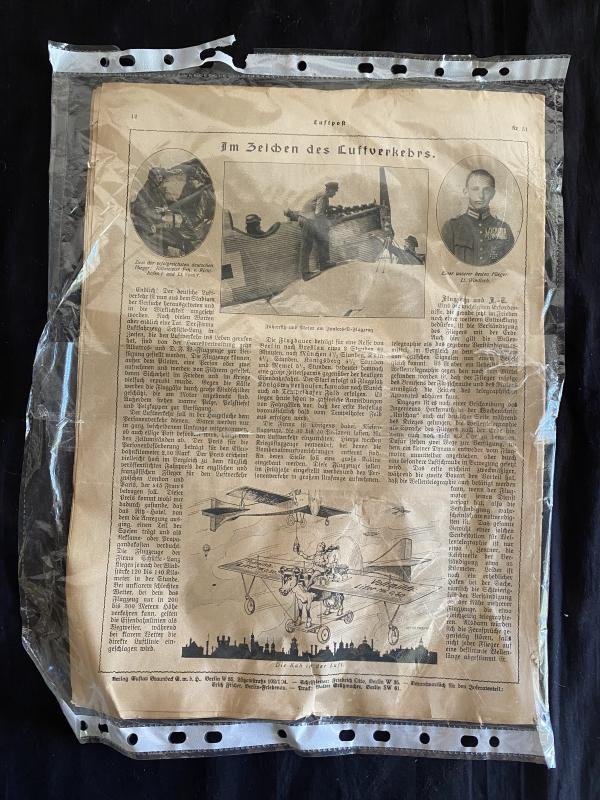 (Was £35) WW1 GERMAN 1918 DATED LUFTPOST NEWSPAPER — image 4