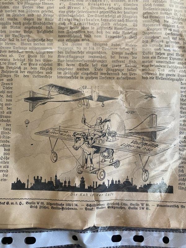(Was £35) WW1 GERMAN 1918 DATED LUFTPOST NEWSPAPER — image 7