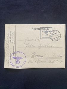 (Was £10) WW2 GERMAN FELDPOST