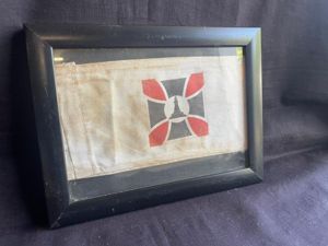 (Was £40) KUFFHAUSERBUND 3RD REICH VETERANS ARMBAND IN FRAME