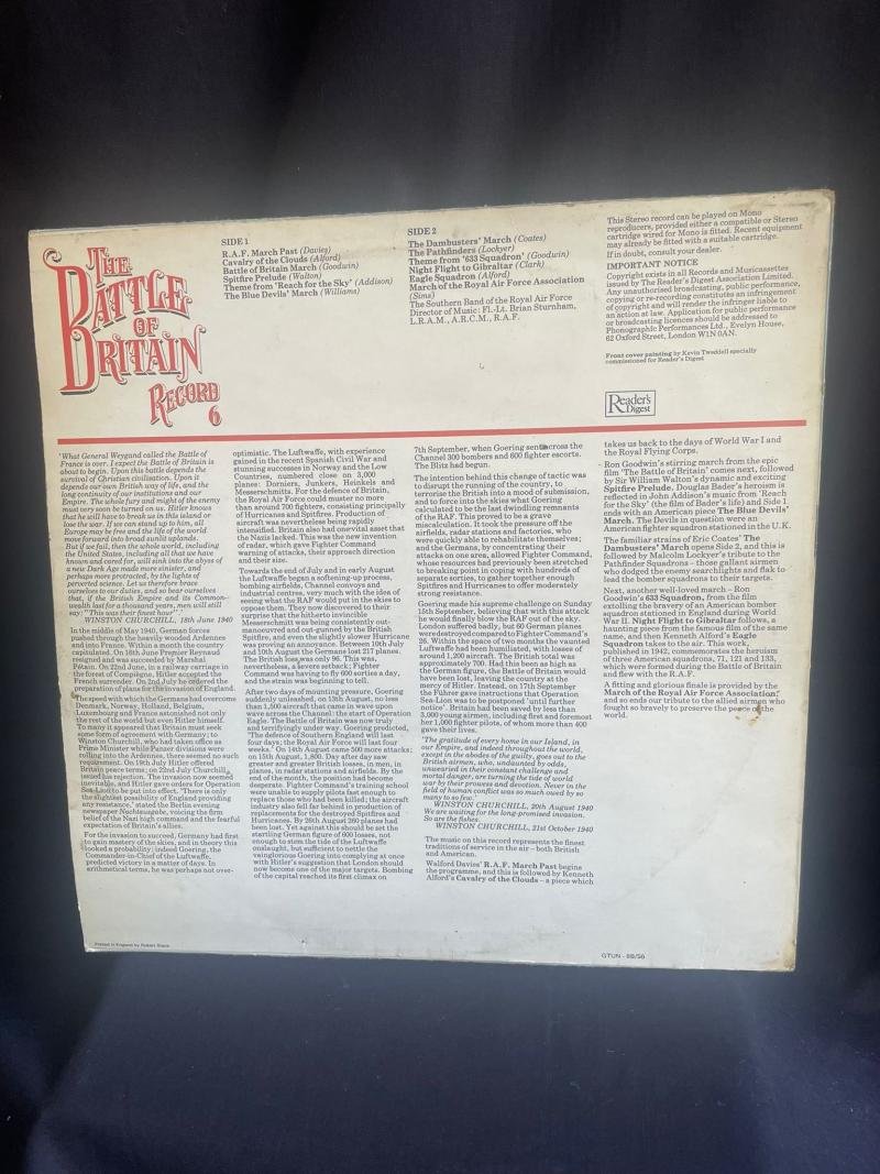 BATTLE OF BRITAIN MUSIC RECORD — image 2