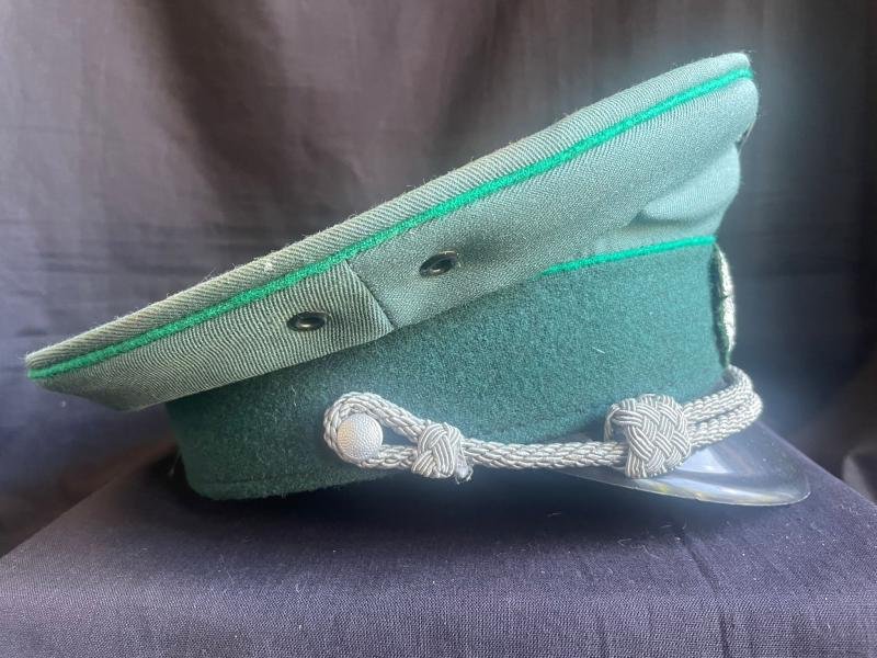 POST WAR GERMAN VISOR CAP TURNED INTO WW2 GERMAN VISOR CAP — image 3