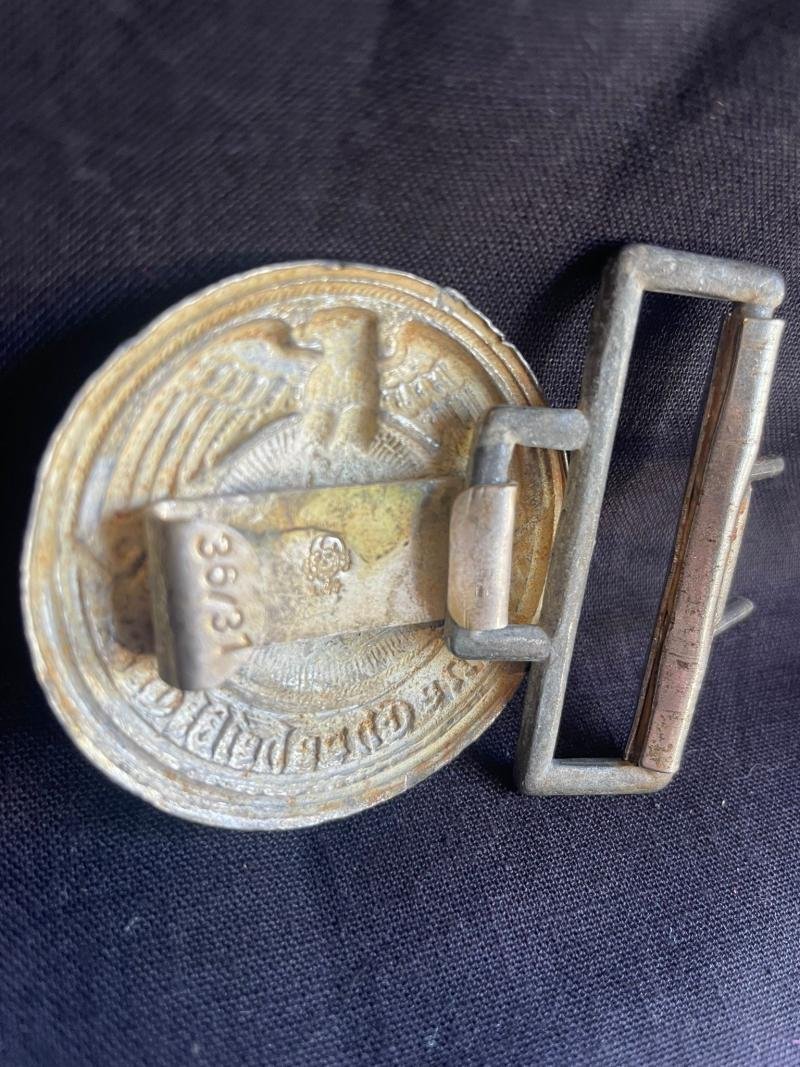(Was £30) REPRODUCTION WW2 GERMAN WAFFEN-SS OFFICER'S BELT BUCKLE — image 2