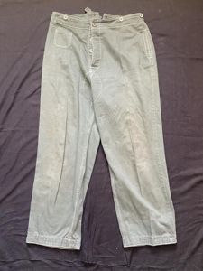 (Was £35) REPRODUCTION WW2 GERMAN HBT COMBAT TROUSERS