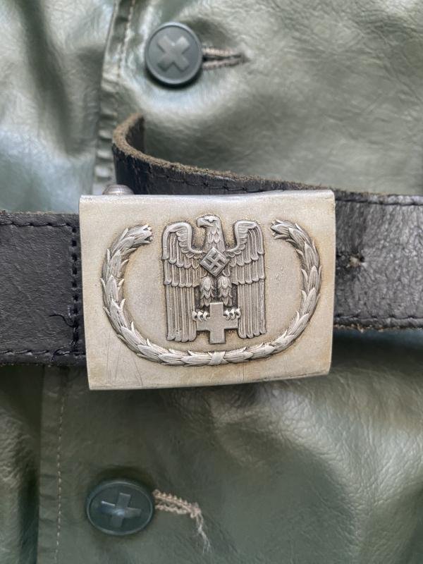 (Was £75) REPRODUCTION WW2 GERMAN DRK RUBBER COAT AND BELT — image 3